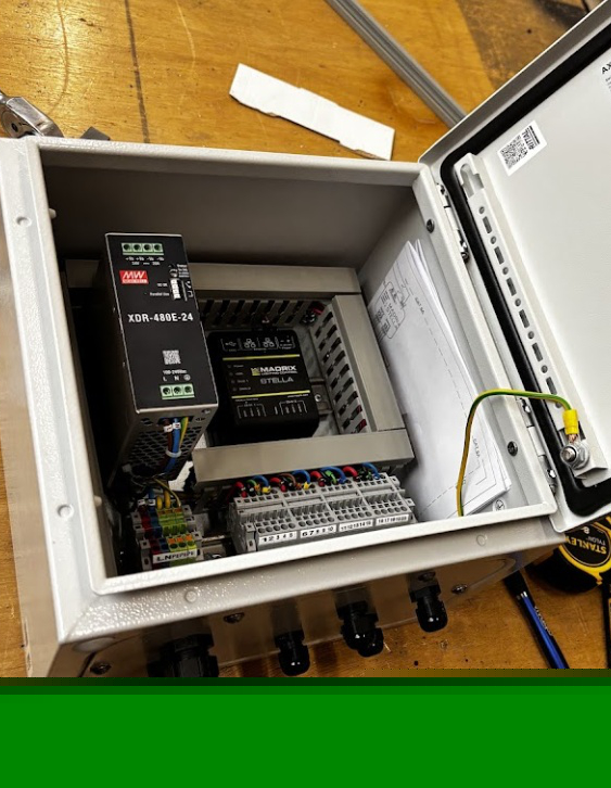 Final handover documentation inside control cabinet door